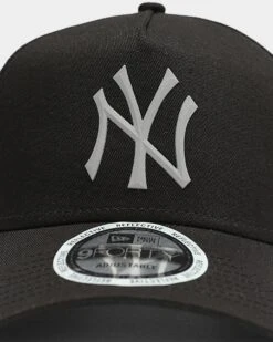 New Era New York Yankees 9FORTY A-Frame Reflective Logo Snapback Black/3M -Mitchell & Ness Shop 01013754 YB011 default 0060