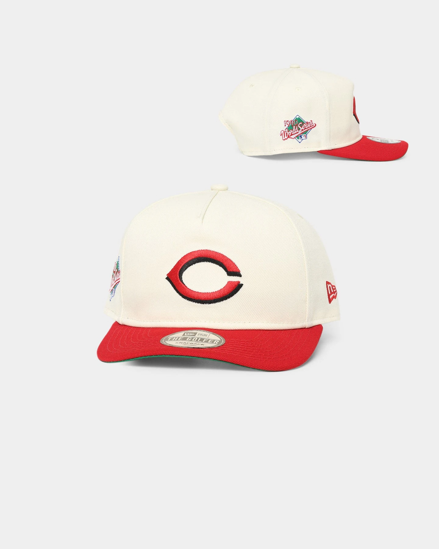 New Era Cincinnati Reds 1990 'Off White World Series Side Patch' Old Golfer Snapback Chrome White New Era Cincinnati Reds 1990 'Off White World Series Side Patch' Old Golfer Snapback Chrome White -Mitchell & Ness Shop 01022646 YC228 default 0010
