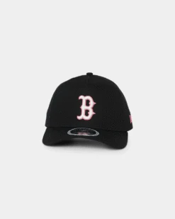 New Era Boston Red Sox Neon Pink 9FORTY A-Frame Snapback Black/Neon