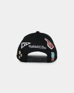 Mitchell & Ness San Antonio Spurs 'Hand Drawn Doodle' Pro Crown Snapback Black -Mitchell & Ness Shop 01026589 YB001 default 0020
