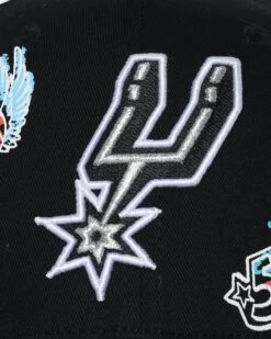 Mitchell & Ness San Antonio Spurs 'Hand Drawn Doodle' Pro Crown Snapback Black -Mitchell & Ness Shop 01026589 YB001 default 0050