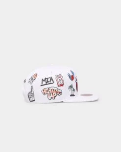 Mitchell & Ness Miami Heat 'Hand Drawn' Original Fit Snapback White -Mitchell & Ness Shop 01026635 YW100 default 0030