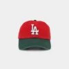 '47 BRAND 47 Brand Los Angeles Dodgers 'Scarlet Pines' Clean Up Strapback Red/Dark Green -Mitchell & Ness Shop 01027107 YR238 default 0010