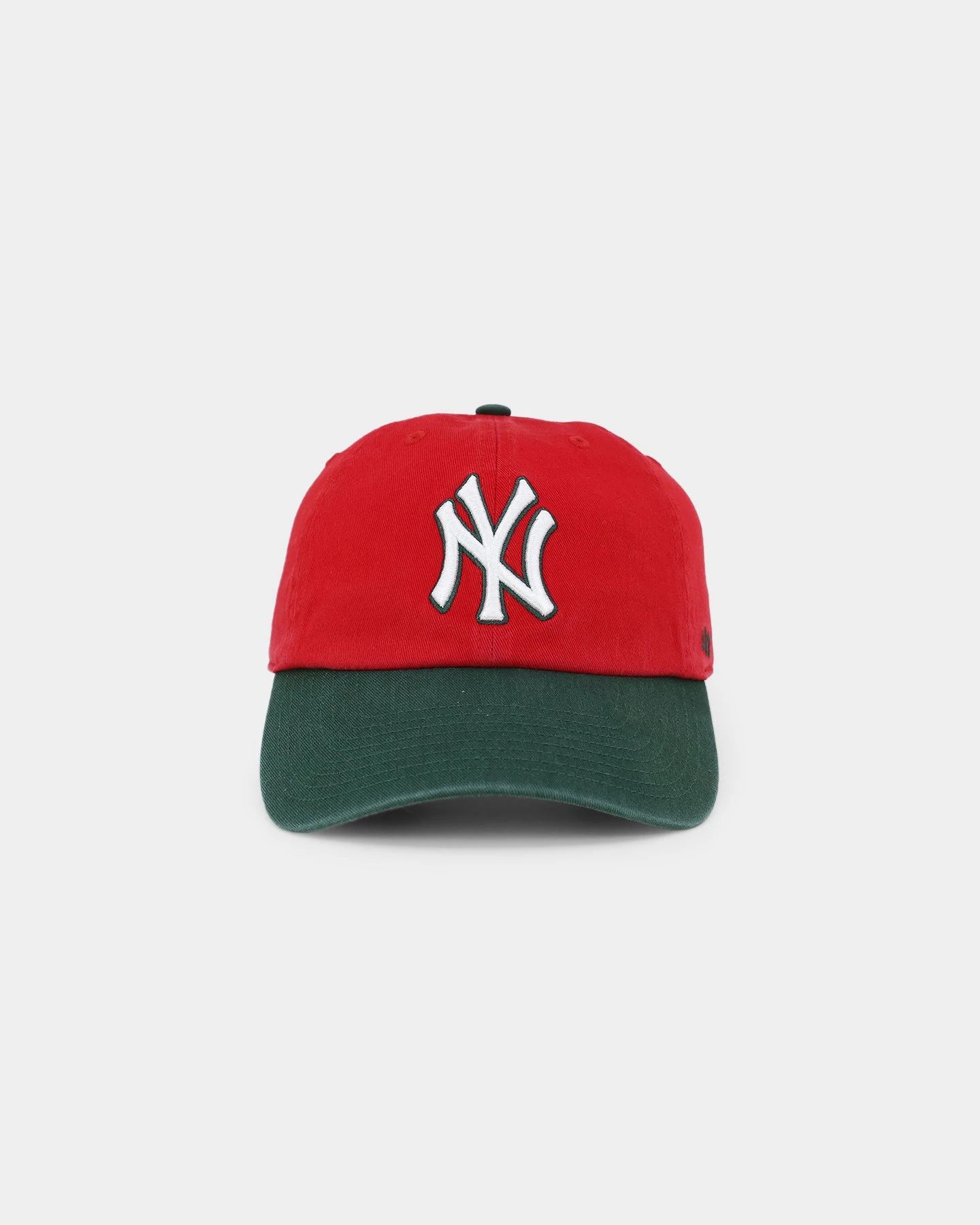 47 Brand New York Yankees 'Scarlet Pines' Clean Up Strapback Red/Dark Green '47 BRAND 47 Brand New York Yankees 'Scarlet Pines' Clean Up Strapback Red/Dark Green -Mitchell & Ness Shop 01027115 YR238 default 0010