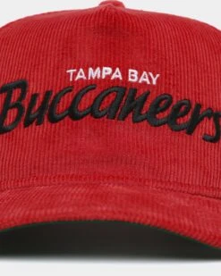 New Era Tampa Bay Buccaneers 'OG Team Script' Corduroy Golfer Snapback Original Team Colours -Mitchell & Ness Shop 01028380 YO060 default 060