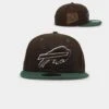 New Era Buffalo Bills 'Beef & Broccoli' 59FIFTY Fitted Dark Brown -Mitchell & Ness Shop 01028785 YD052 default 0010