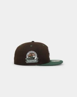 New Era Seattle Mariners 'Beef & Broccoli' 59FIFTY Fitted Dark Brown -Mitchell & Ness Shop 01028799 YD052 default 0030