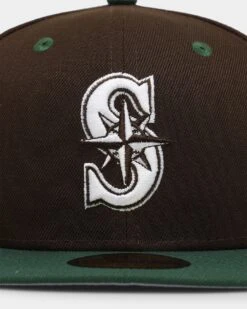 New Era Seattle Mariners 'Beef & Broccoli' 59FIFTY Fitted Dark Brown -Mitchell & Ness Shop 01028799 YD052 default 0050