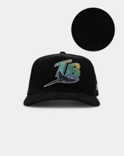 New Era Tampa Bay Rays 'Throwback Corduroy' Golfer Snapback Black