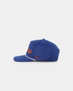 '47 BRAND 47 Brand New York Islanders 'NHL Corduroy Team Script' Corduroy Crossrope '47 Hitch Snapback Royal -Mitchell & Ness Shop 01029095 YR400 default 0040
