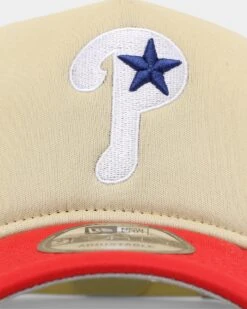 New Era Philadelphia Phillies All Day 9FORTY A-Frame Snapback Vegas Gold -Mitchell & Ness Shop 01029206 YV114 default 0050