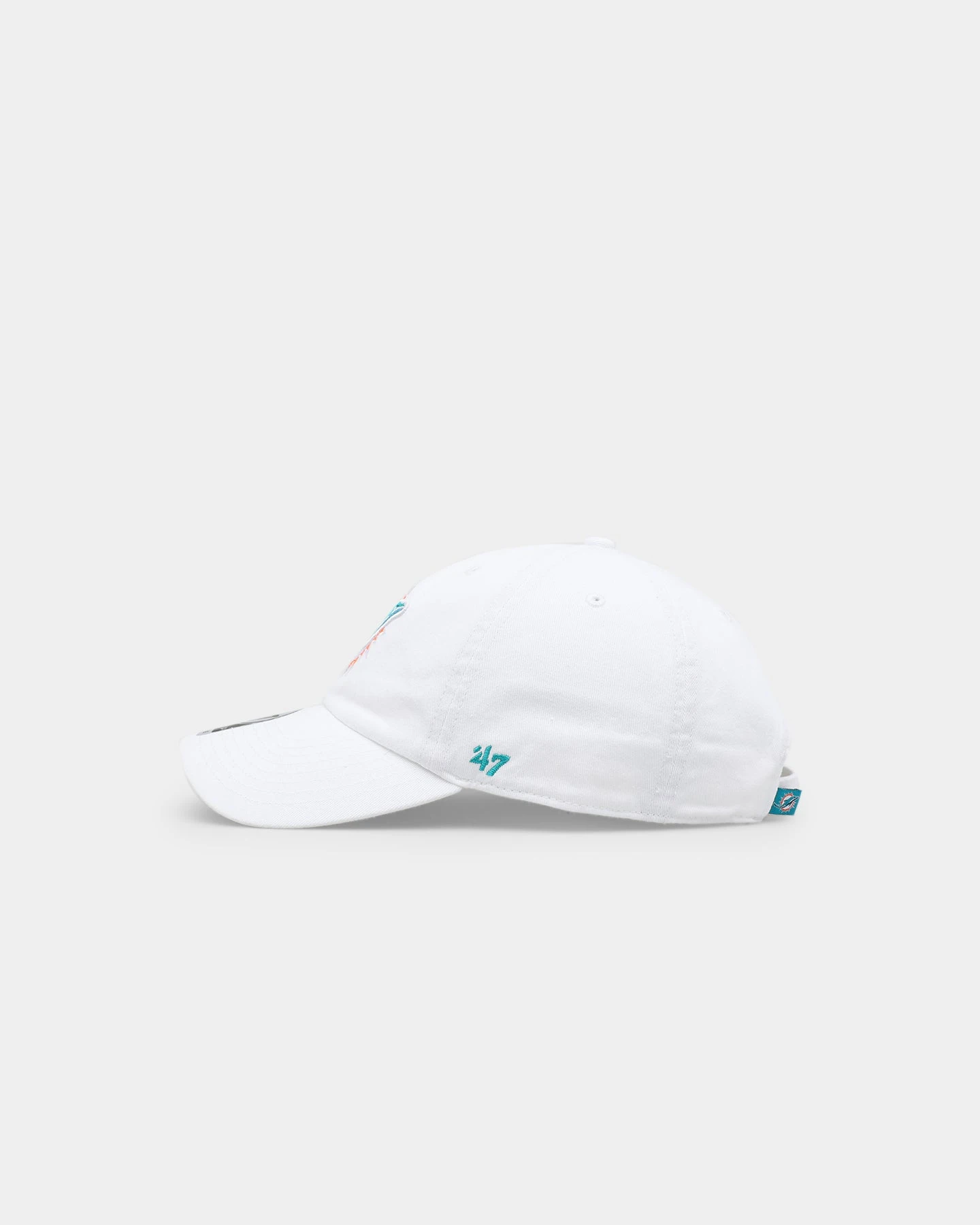 47 Brand Miami Dolphins '47 Clean Up Strapback White '47 BRAND 47 Brand Miami Dolphins '47 Clean Up Strapback White -Mitchell & Ness Shop 01029437 YW100 default 0040