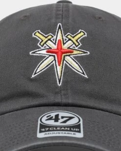'47 BRAND 47 Brand Las Vegas Golden Knights 47 Clean Up Strapback Charcoal -Mitchell & Ness Shop 01029454 YC300 default 0050
