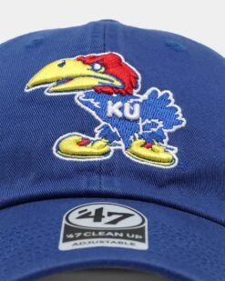'47 BRAND 47 Brand Kansas Jayhawks '47 Clean Up Strapback Royal -Mitchell & Ness Shop 01029544 YR400 default 0050