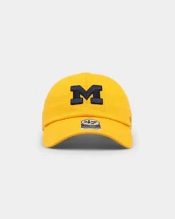 '47 BRAND 47 Brand Michigan Wolverines '47 Clean Up Strapback Gold