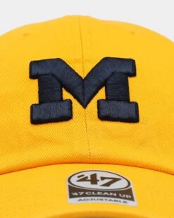 '47 BRAND 47 Brand Michigan Wolverines '47 Clean Up Strapback Gold -Mitchell & Ness Shop 01029556 YG200 default 0050
