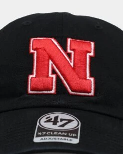 '47 BRAND 47 Brand Nebraska Cornhuskers '47 Clean Up Strapback Black 6 '47 BRAND 47 Brand Nebraska Cornhuskers '47 Clean Up Strapback Black -Mitchell & Ness Shop 01029560 YB001 default 0050