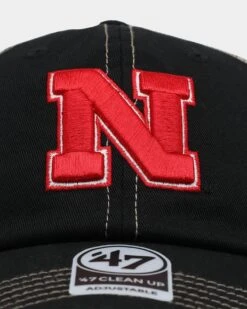'47 BRAND 47 Brand Nebraska Cornhuskers Trawler '47 Clean Up Strapback Black -Mitchell & Ness Shop 01029562 YB001 default 0050