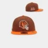 New Era Cincinnati Bengals 'Harvest' 59FIFTY Fitted Dark Brown -Mitchell & Ness Shop 01029640 YD052 default 0010