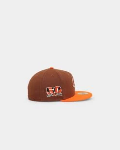 New Era Cincinnati Bengals 'Harvest' 59FIFTY Fitted Dark Brown -Mitchell & Ness Shop 01029640 YD052 default 0030