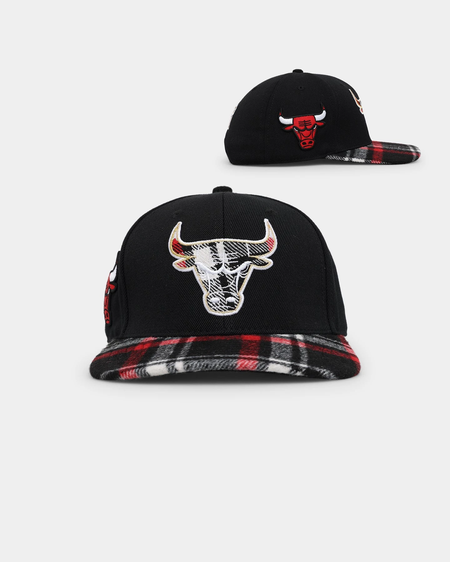Pro Standard Chicago Bulls Prop Prep Plaid Snapback Black Pro Standard Chicago Bulls Prop Prep Plaid Snapback Black -Mitchell & Ness Shop 01029716 YB001 default 0010