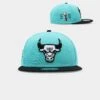 New Era Chicago Bulls 'Cool Mint' 2-Tone 59FIFTY Fitted Mint/Black -Mitchell & Ness Shop 01029822 YM370 mens 0010