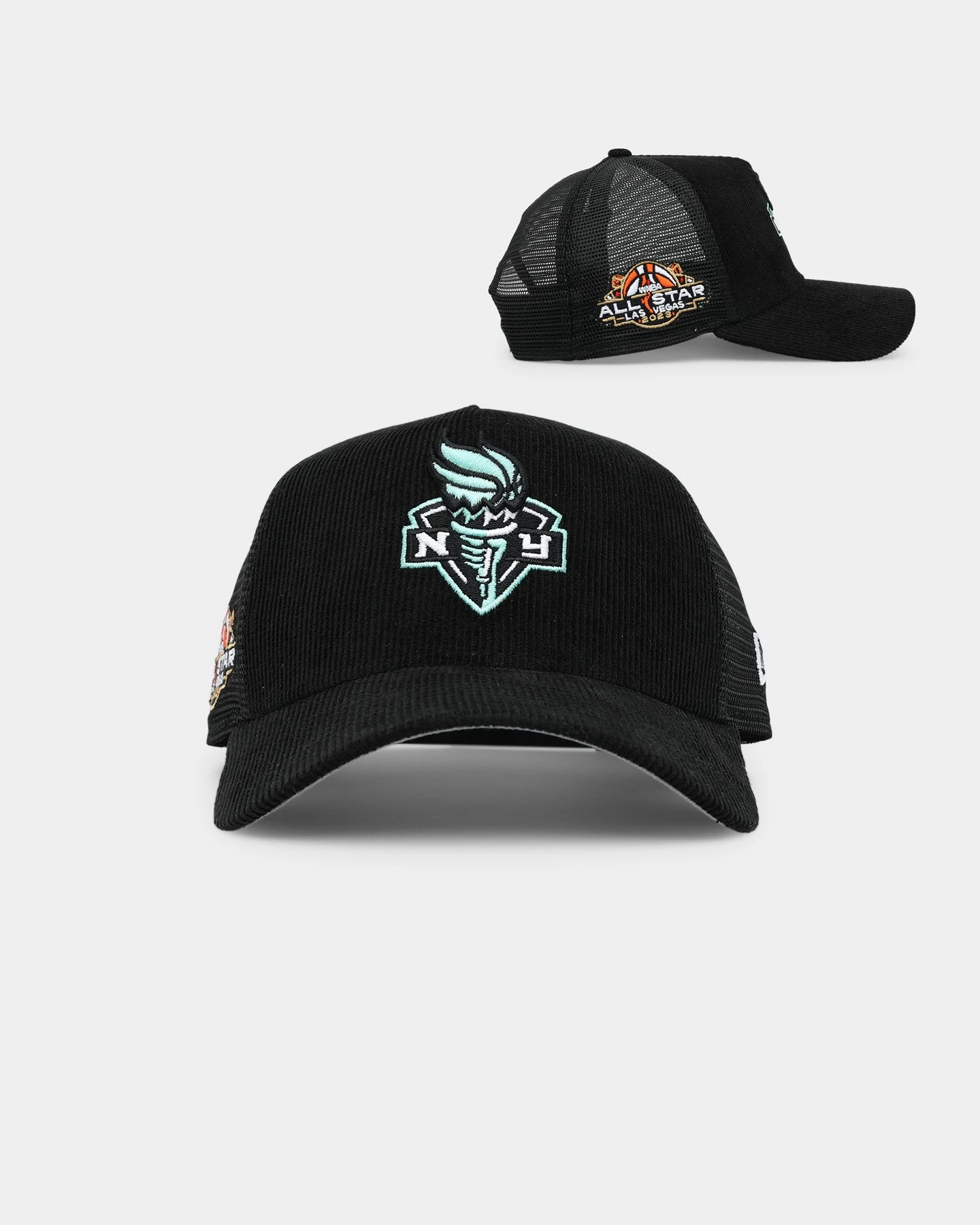 New Era Women's New York Liberty 'WNBA All Star' 9FORTY A-Frame Trucker Snapback Black New Era Women's New York Liberty 'WNBA All Star' 9FORTY A-Frame Trucker Snapback Black -Mitchell & Ness Shop 01030294 YB001 default 0010