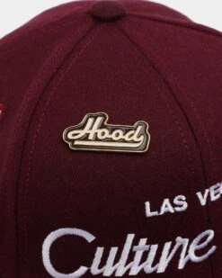 Hood X Culture Kings Las Vegas Collab Original Snapback Maroon -Mitchell & Ness Shop 01030460 YM100 default 0070