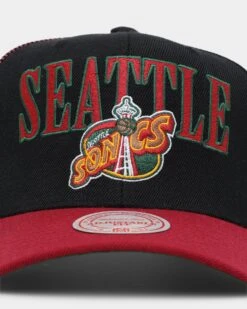 Mitchell & Ness Seattle Supersonics Side Swipe OG Snapback Black/Red -Mitchell & Ness Shop 01030496 YB004 default 0050