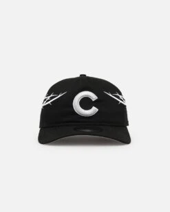 New Era Chicago Cubs 'Twisted Thorns' Pre-Curved Golfer Snapback Black