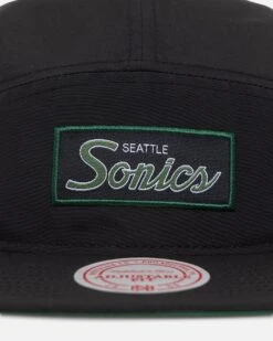 Mitchell & Ness Seattle Sonics Team Logo Camper Strapback Black -Mitchell & Ness Shop 01031304 YB001 default 00050