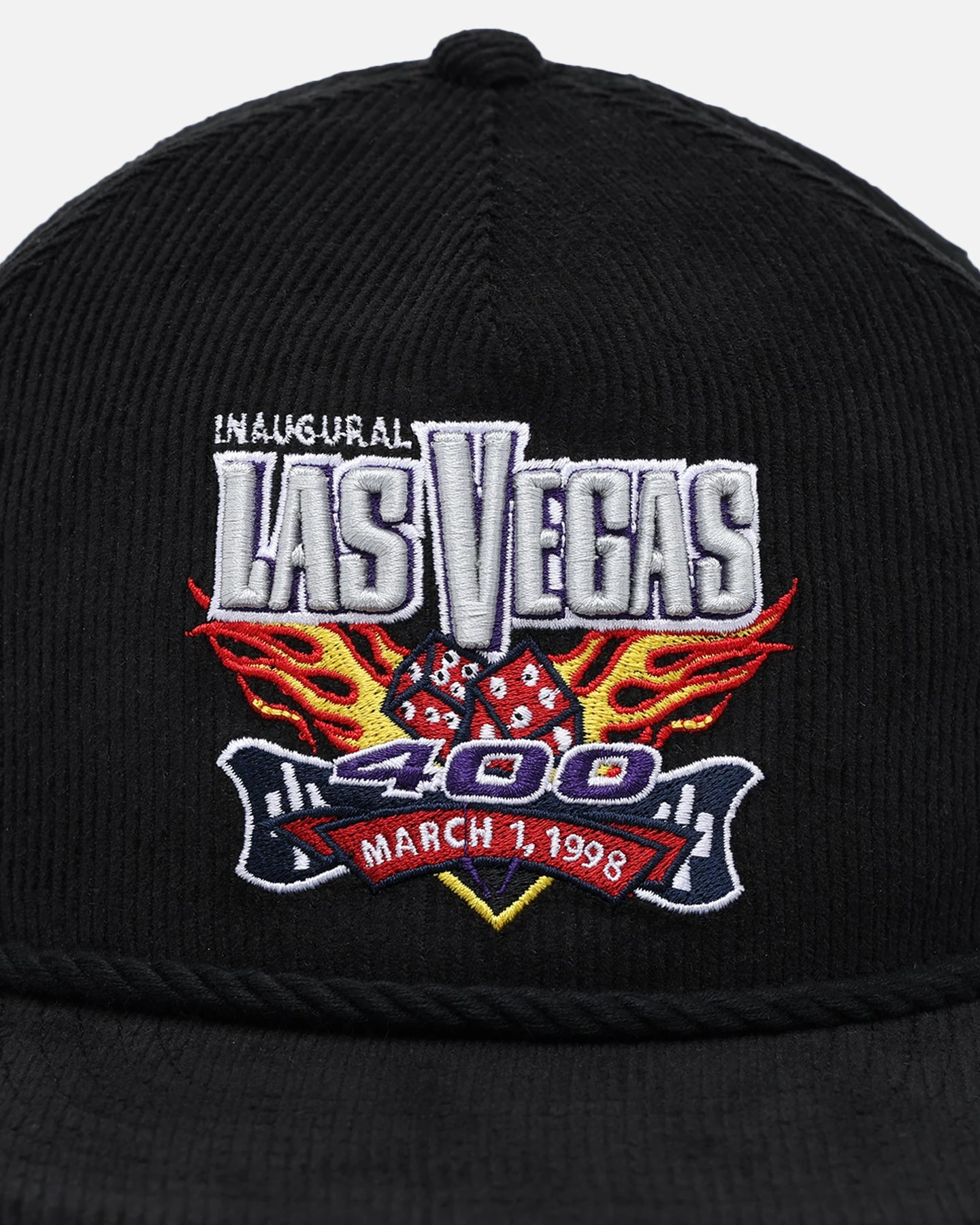 New Era Nascar Las Vegas 'Nascar Sponsor Golfer Collection' Corduroy Golfer Snapback Black New Era Nascar Las Vegas 'Nascar Sponsor Golfer Collection' Corduroy Golfer Snapback Black -Mitchell & Ness Shop 01031371 YB001 default 0050