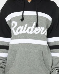 Mitchell & Ness Men's Raiders Head Coach Hoodie Black/Grey 4 Mitchell & Ness Men's Raiders Head Coach Hoodie Black/Grey -Mitchell & Ness Shop 02025418 YB006 womens 030