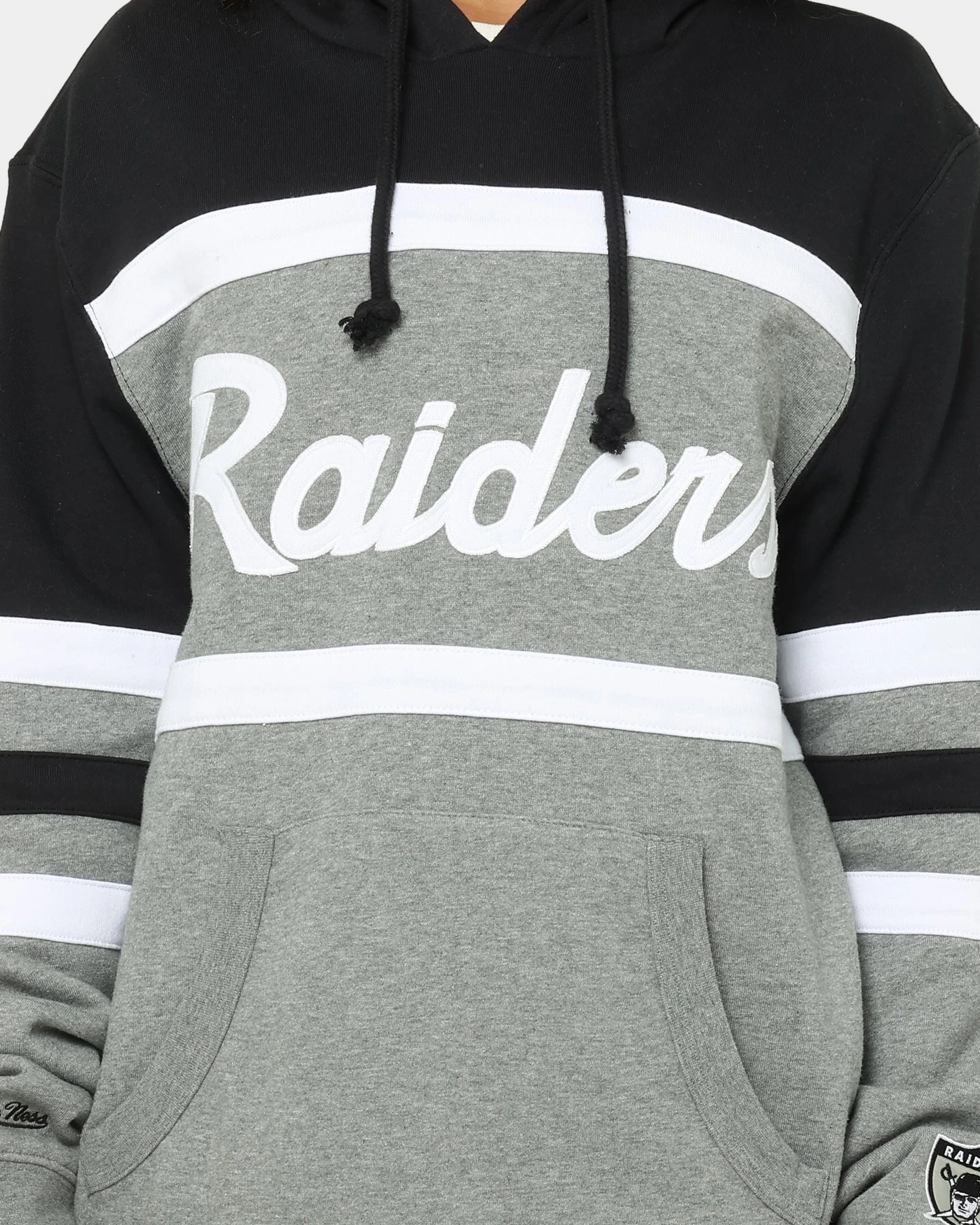 Mitchell & Ness Men's Raiders Head Coach Hoodie Black/Grey Mitchell & Ness Men's Raiders Head Coach Hoodie Black/Grey -Mitchell & Ness Shop 02025418 YB006 womens 030