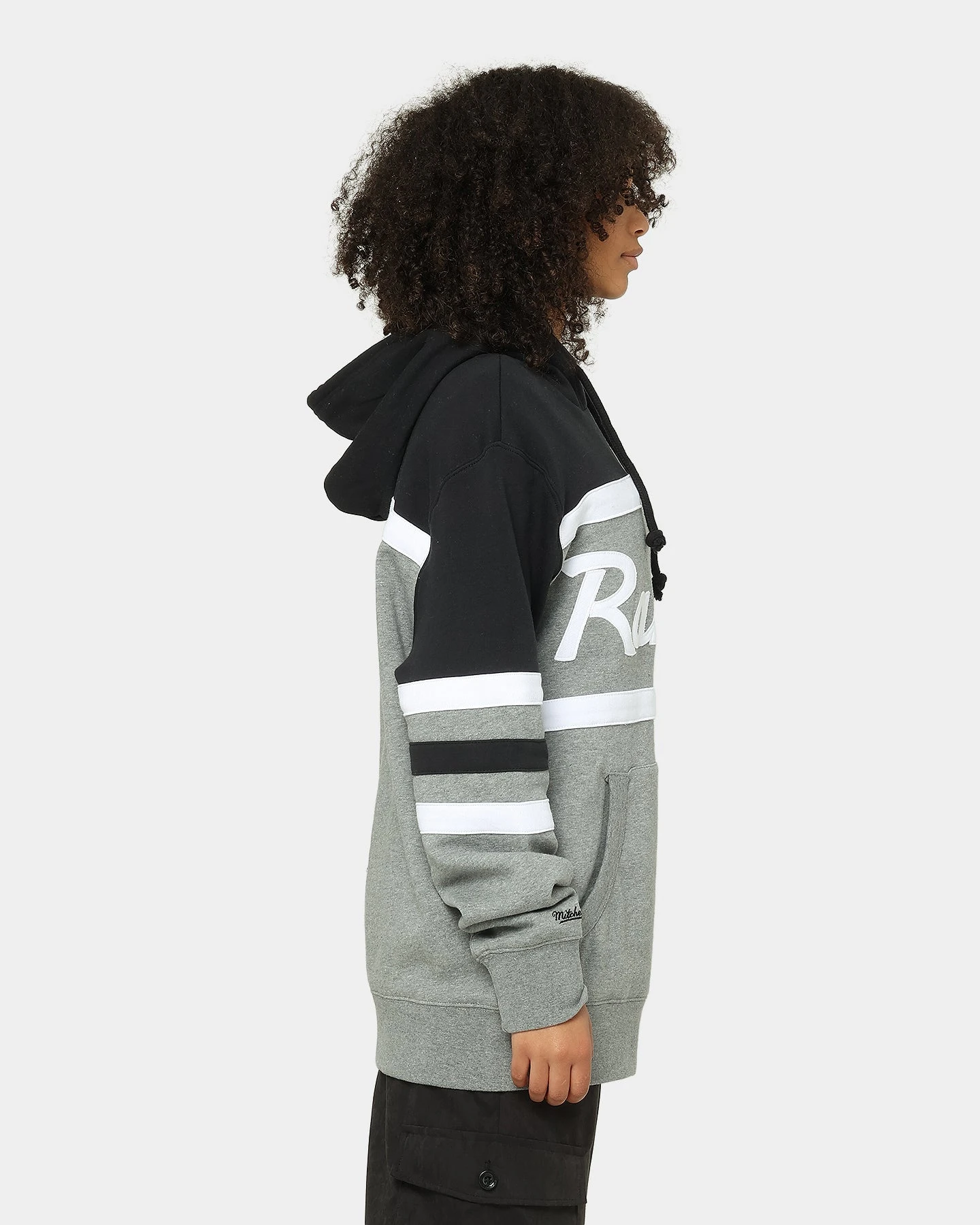 Mitchell & Ness Men's Raiders Head Coach Hoodie Black/Grey Mitchell & Ness Men's Raiders Head Coach Hoodie Black/Grey -Mitchell & Ness Shop 02025418 YB006 womens 050