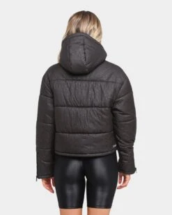Dead Studios Women's Glitter Bomb Puffer Black -Mitchell & Ness Shop 02025469 YB001 womens 0220