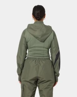 Reebok Women's Cardi B X Reebok Corset Hoodie Hunter Green -Mitchell & Ness Shop 02029038 YG646 womens 0040