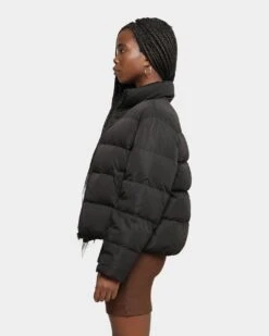 EN.ES Women's Shake Up Puffa Jacket Black -Mitchell & Ness Shop 02029066 YB001 womens 070