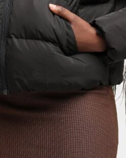 EN.ES Women's Shake Up Puffa Jacket Black -Mitchell & Ness Shop 02029066 YB001 womens 080