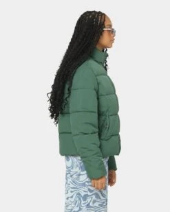 EN ES Women's Shake Up Puffa Jacket Green -Mitchell & Ness Shop 02029066 YG600 womens 0050