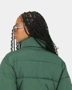 EN ES Women's Shake Up Puffa Jacket Green -Mitchell & Ness Shop 02029066 YG600 womens 0070