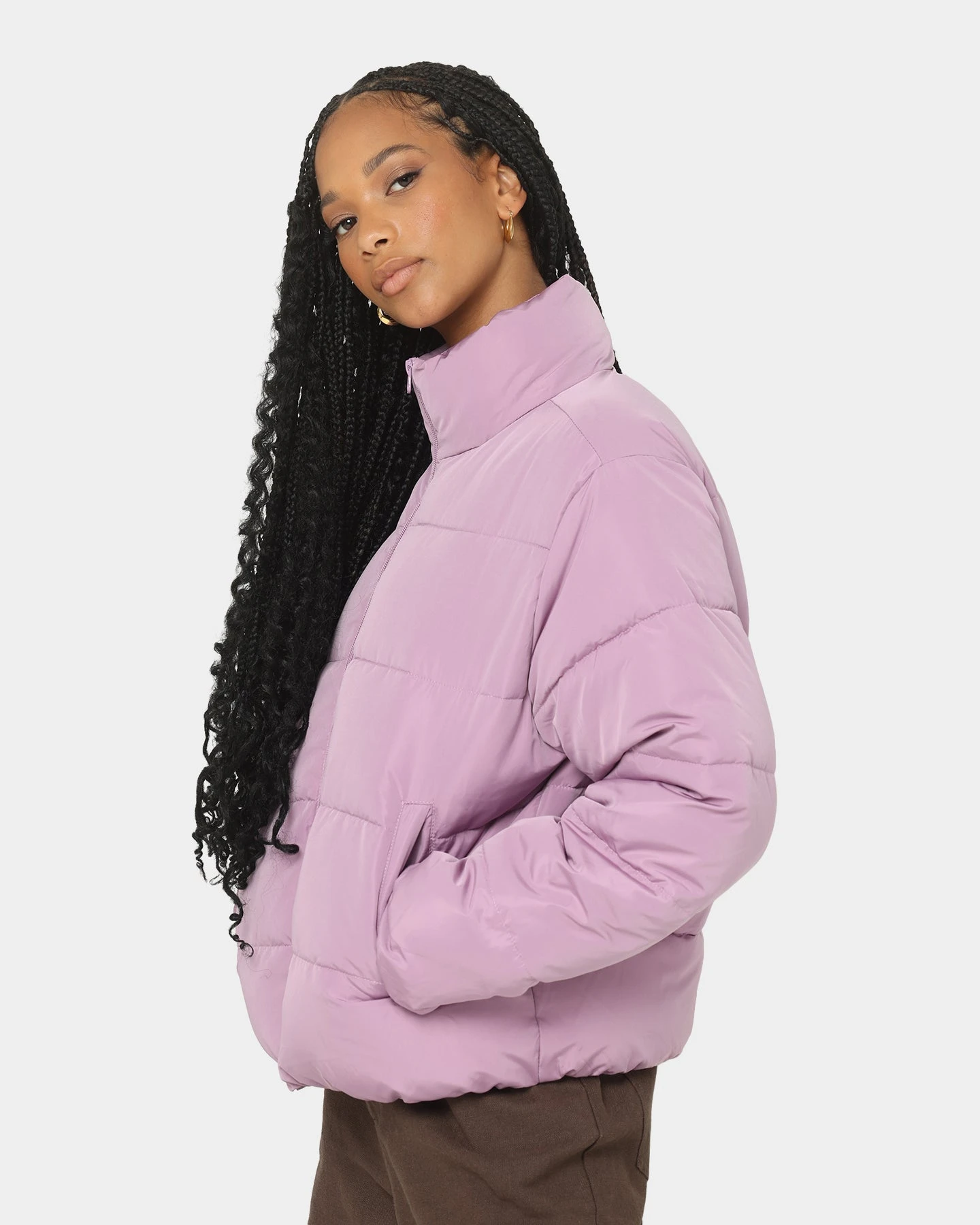 EN ES Women's Shake Up Puffa Jacket Lilac EN ES Women's Shake Up Puffa Jacket Lilac -Mitchell & Ness Shop 02029066 YL300 womens 0060