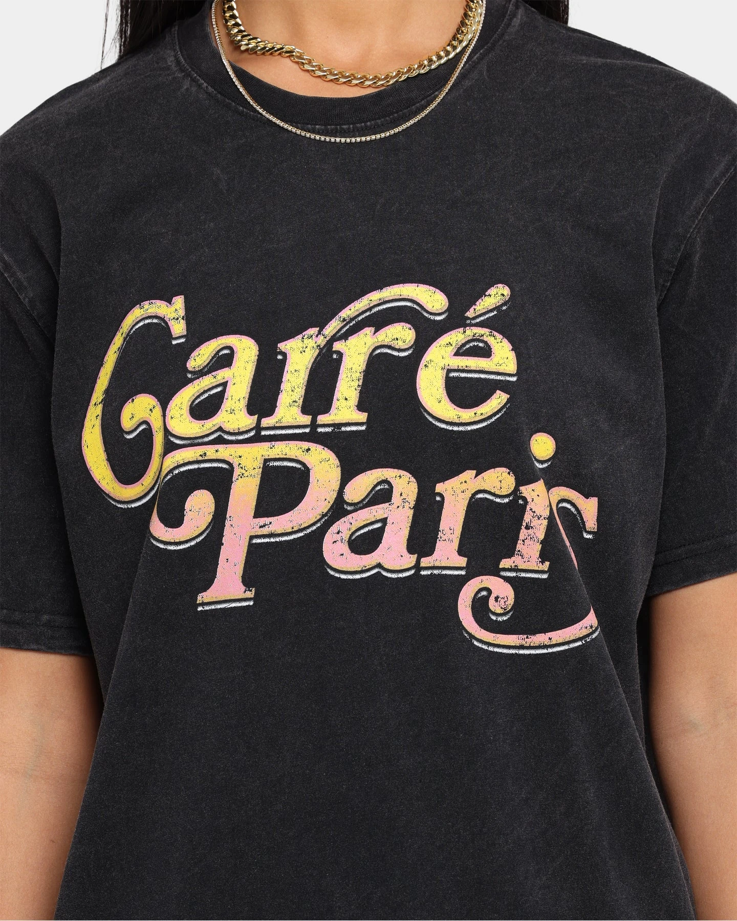 Carré Men's Groove Vintage T-Shirt Black Wash Carré Men's Groove Vintage T-Shirt Black Wash -Mitchell & Ness Shop 02029554 YB295 womens 0090