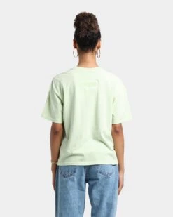 Majestic Athletic Women's Miami Dolphins Vintage NFL Logo T-Shirt Cucumber -Mitchell & Ness Shop 02031775 YC000 womens 0040