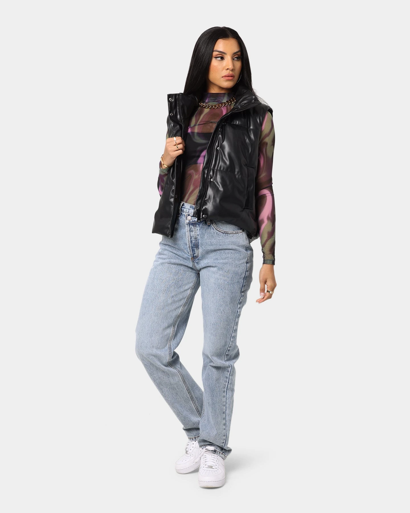 XXIII Women's Amy Puffer Vest Black XXIII Women's Amy Puffer Vest Black -Mitchell & Ness Shop 02032157 YB001 womens 0020