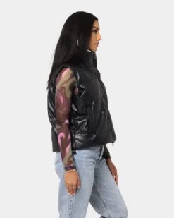 XXIII Women's Amy Puffer Vest Black 6 XXIII Women's Amy Puffer Vest Black -Mitchell & Ness Shop 02032157 YB001 womens 0050