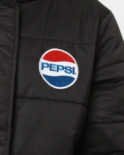 Nana Judy Women's Pepsi Crop Puffa Jacket Black -Mitchell & Ness Shop 02032382 YB001 womens 0030