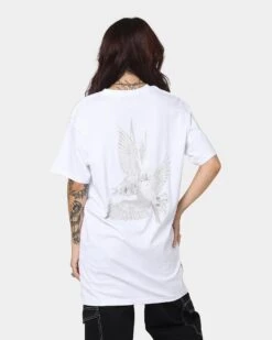 Saint Morta Doves Vintage T-Shirt White 8 Saint Morta Doves Vintage T-Shirt White -Mitchell & Ness Shop 02033002 YW100 womens 0070