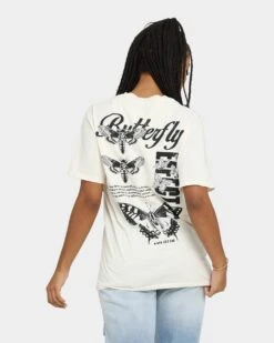 Rats Get Fat Butterfly Effect Vintage T-Shirt Off White -Mitchell & Ness Shop 02033014 YO007 womens 0010 573a40ac bda8 40df a163 9d603ca4553b