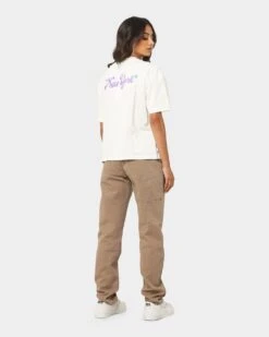 Majestic Athletic Women's New York Yankees Bespoke Logo T-Shirt Vintage White 3 Majestic Athletic Women's New York Yankees Bespoke Logo T-Shirt Vintage White -Mitchell & Ness Shop 02033912 YV003 womens 0020